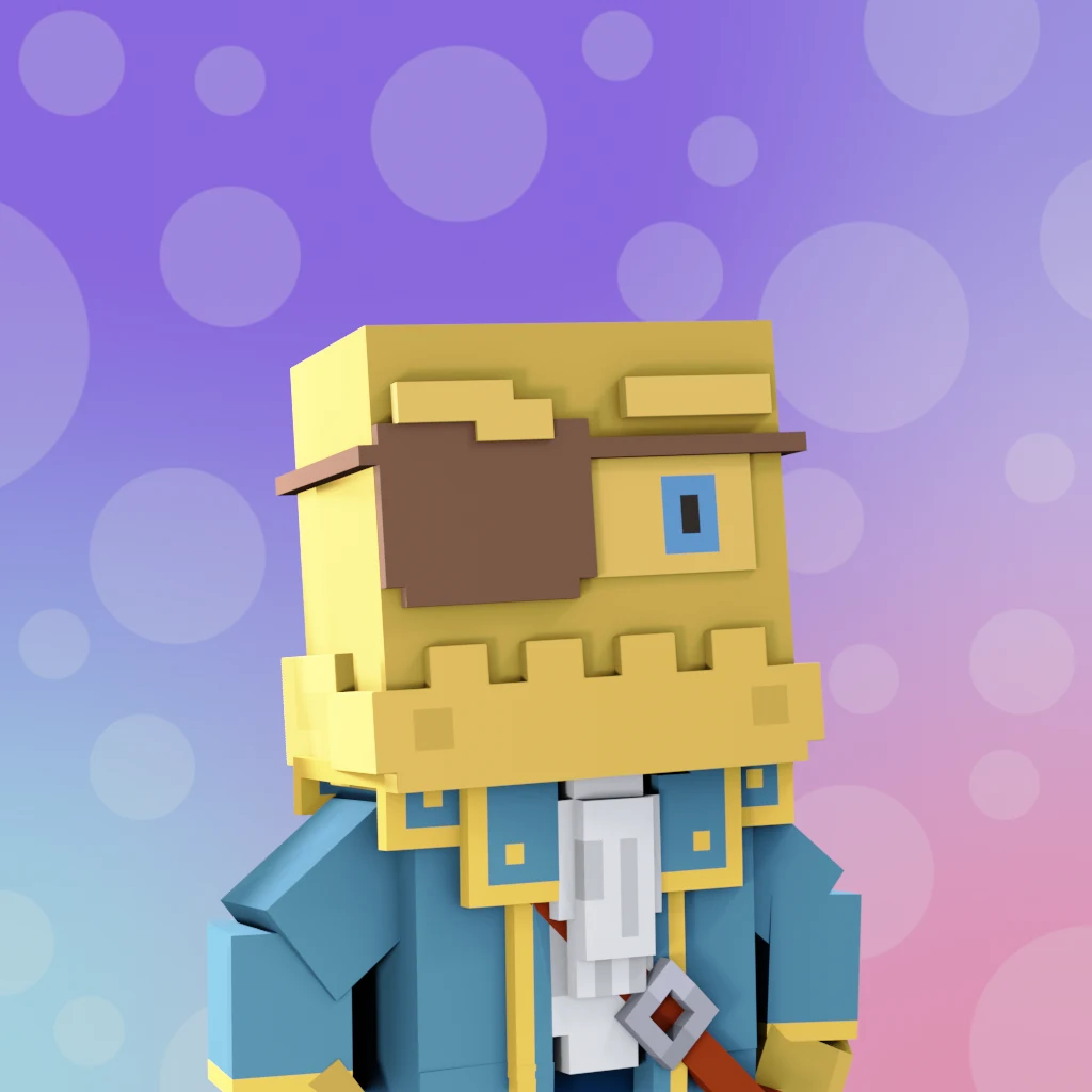 Pirate #8841 voxel render