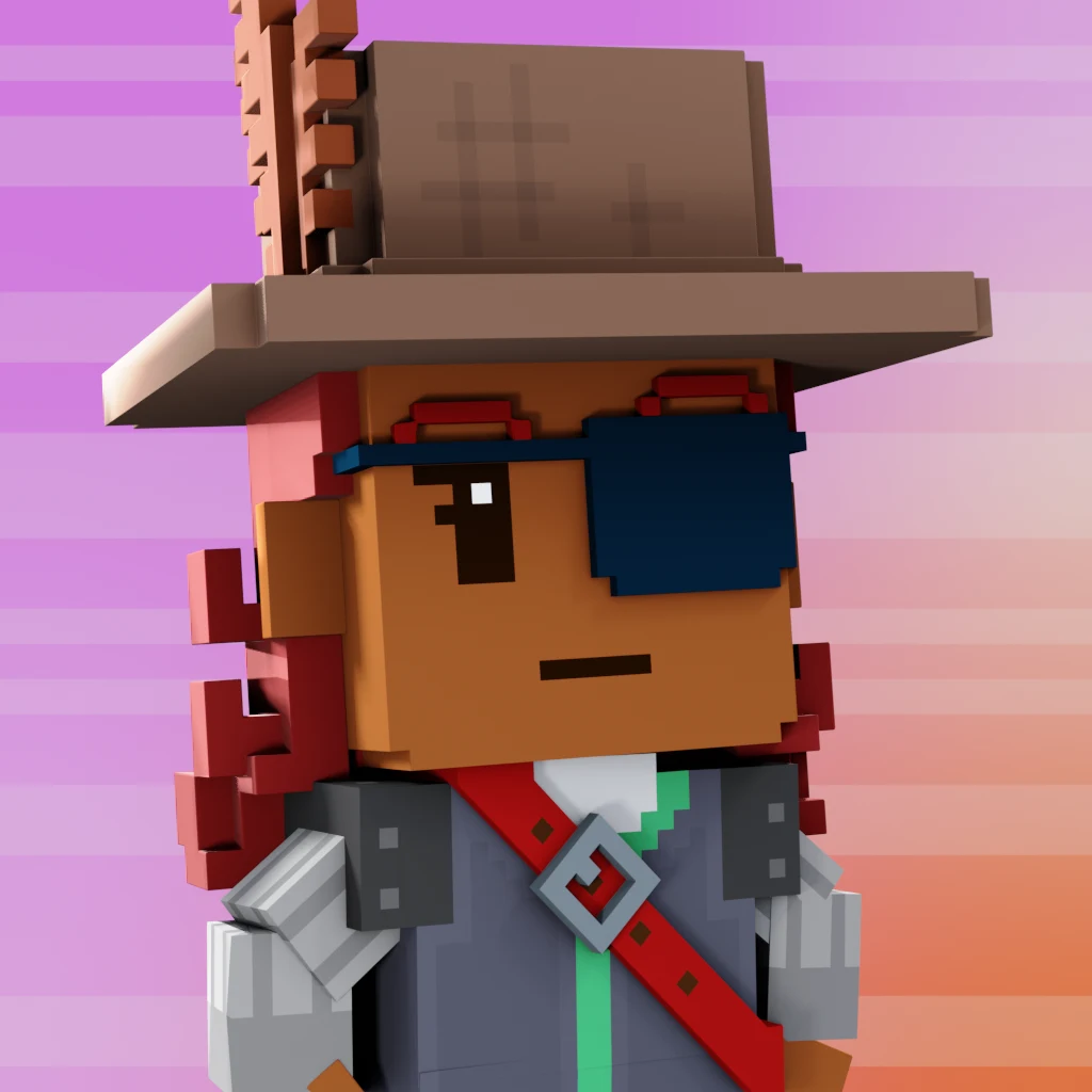 Pirate #8842 voxel render