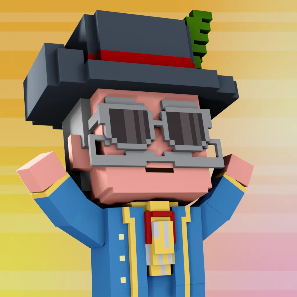 Pirate #8848 voxel render