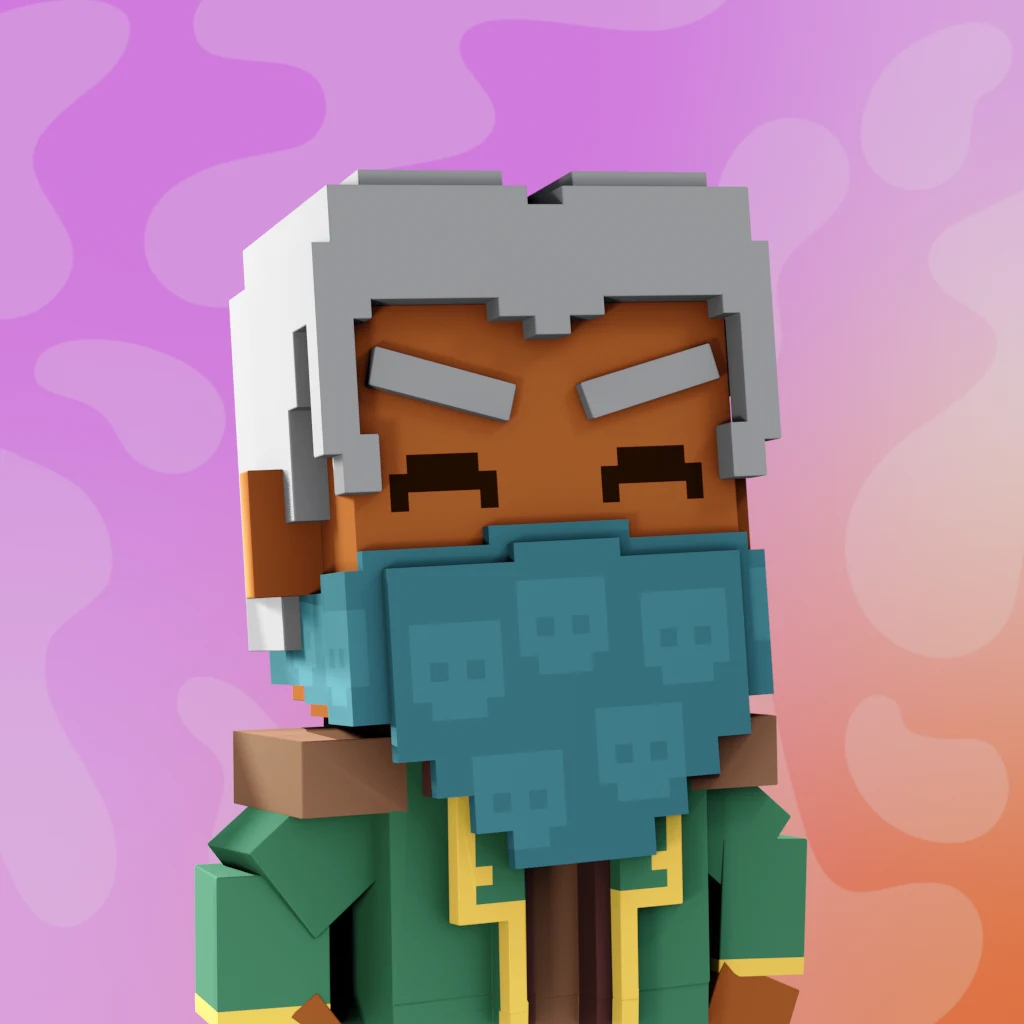 Pirate #8859 voxel render