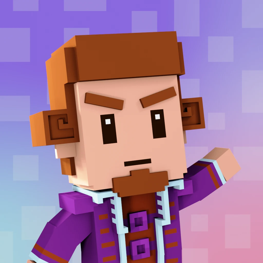 Pirate #8885 voxel render