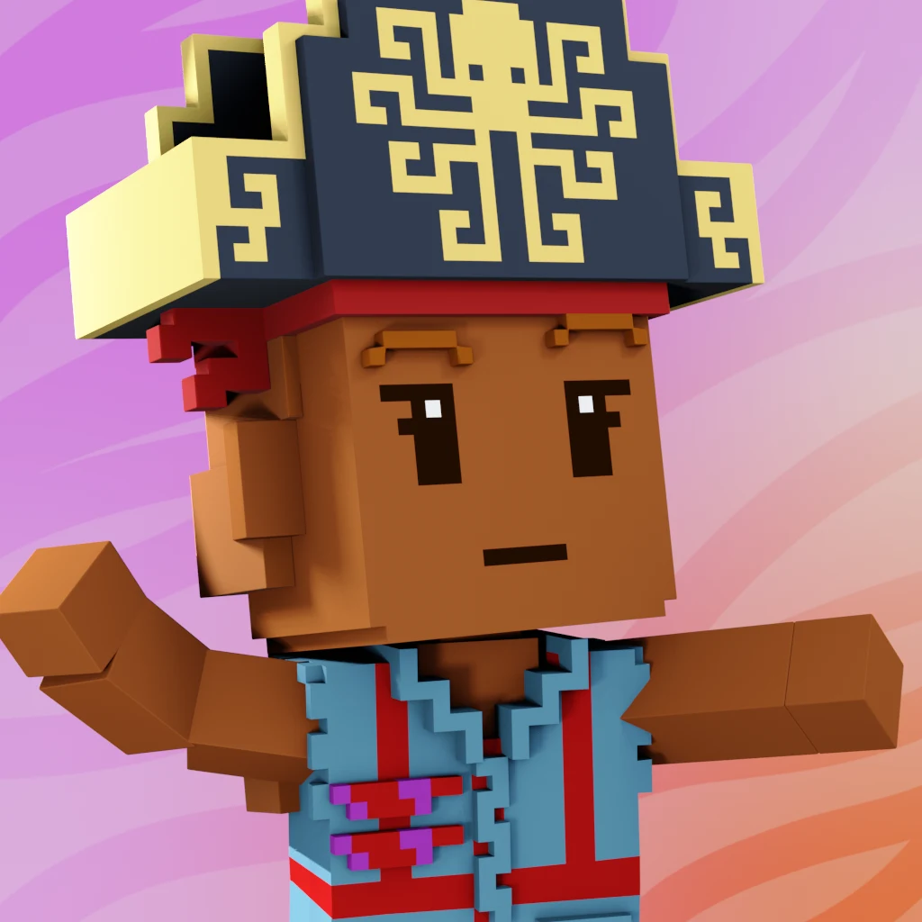 Pirate #8888 voxel render