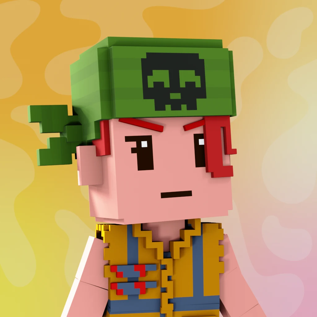 Pirate #8889 voxel render
