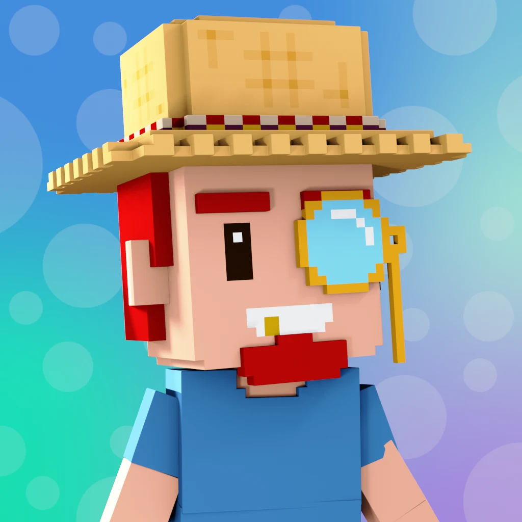 Pirate #889 voxel render