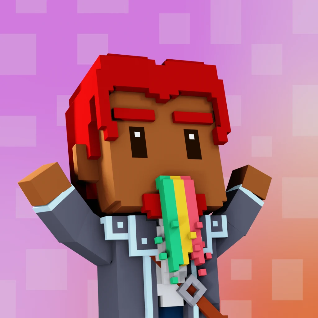 Pirate #8896 voxel render