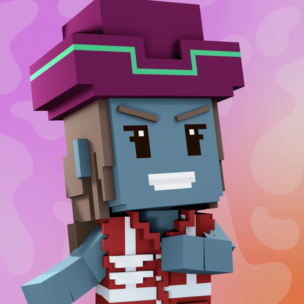 Pirate #8899 voxel render