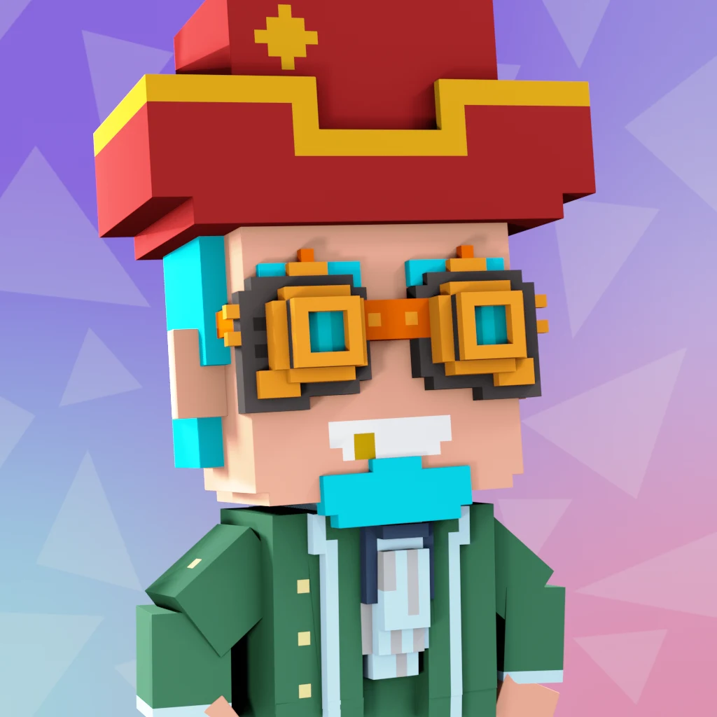 Pirate #890 voxel render