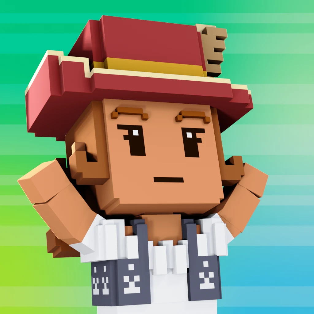 Pirate #8902 voxel render