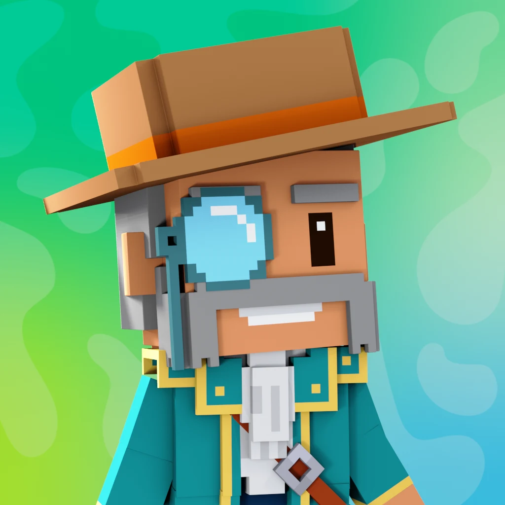 Pirate #8903 voxel render