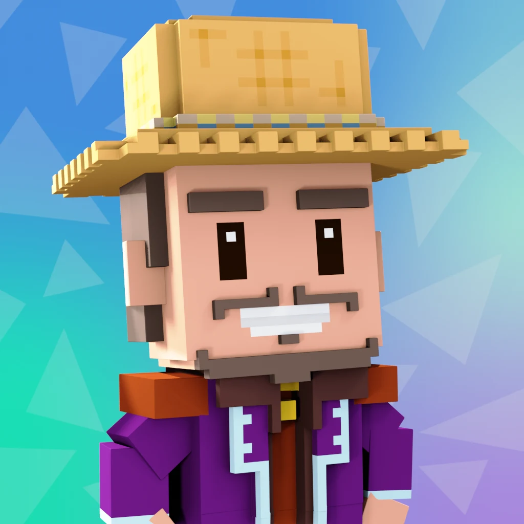 Pirate #8906 voxel render