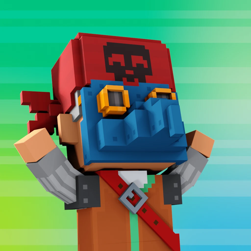 Pirate #8908 voxel render