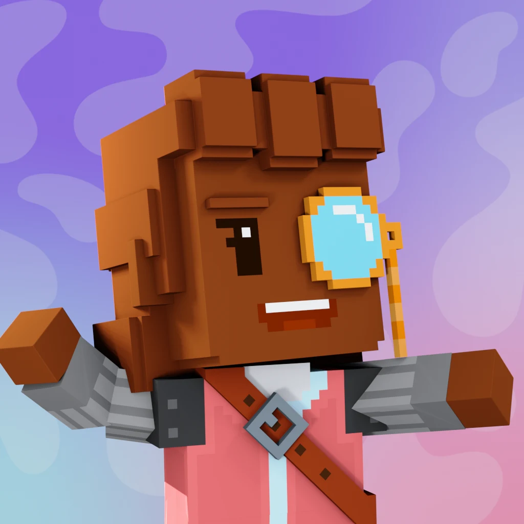 Pirate #8910 voxel render