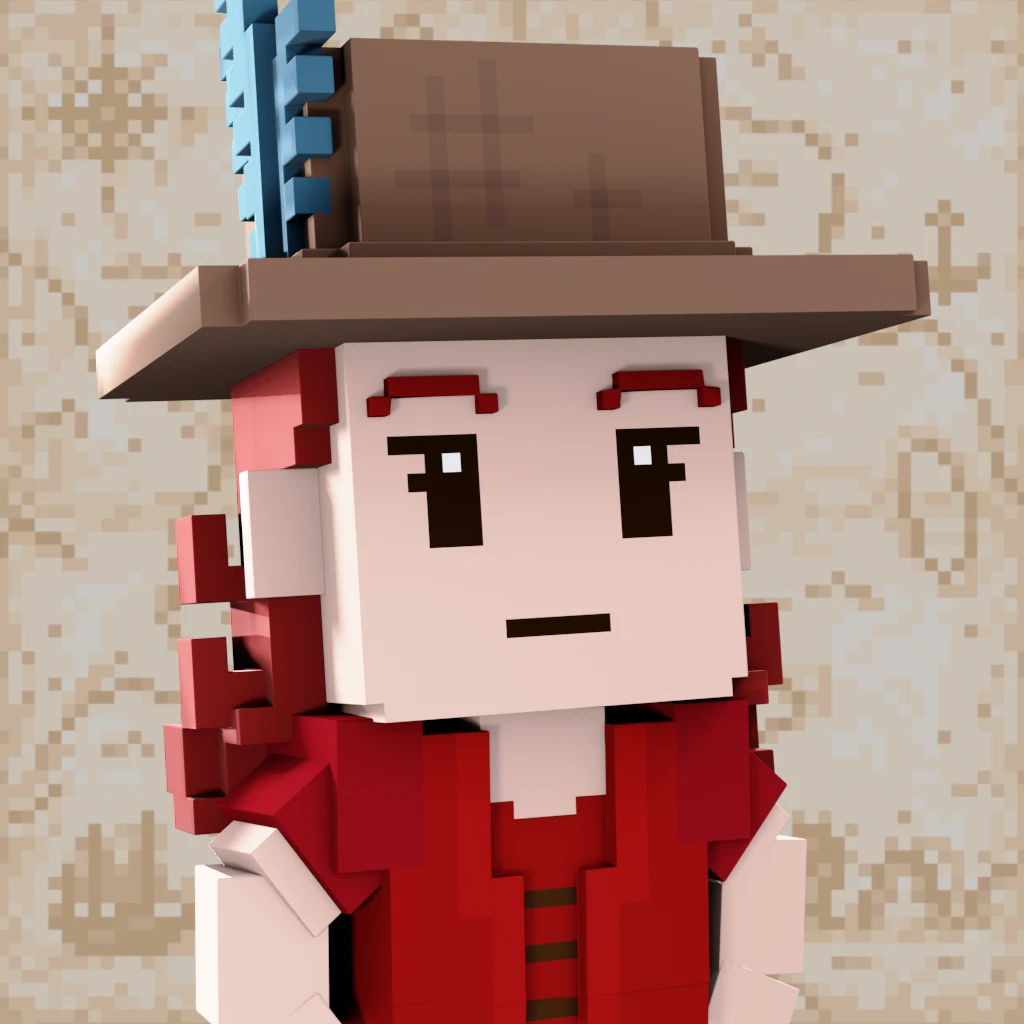Pirate #8912 voxel render