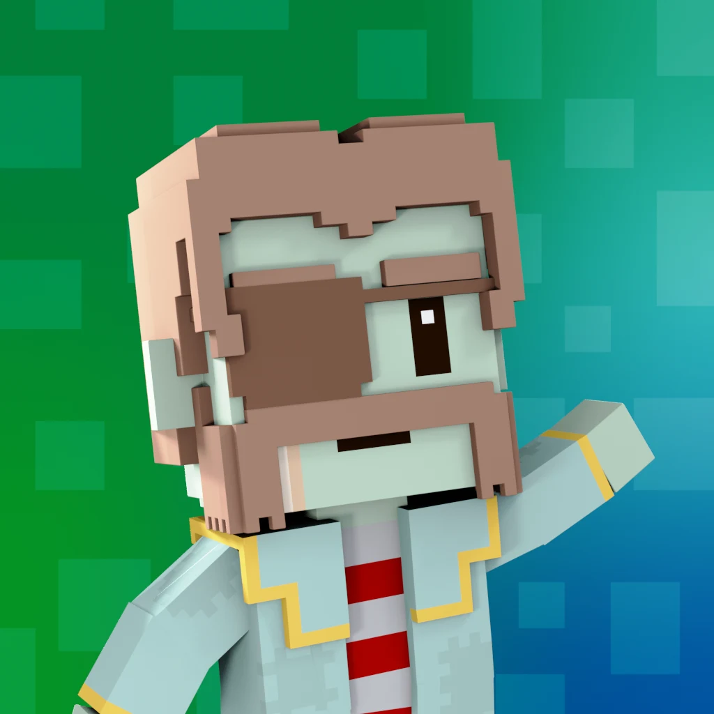 Pirate #8916 voxel render