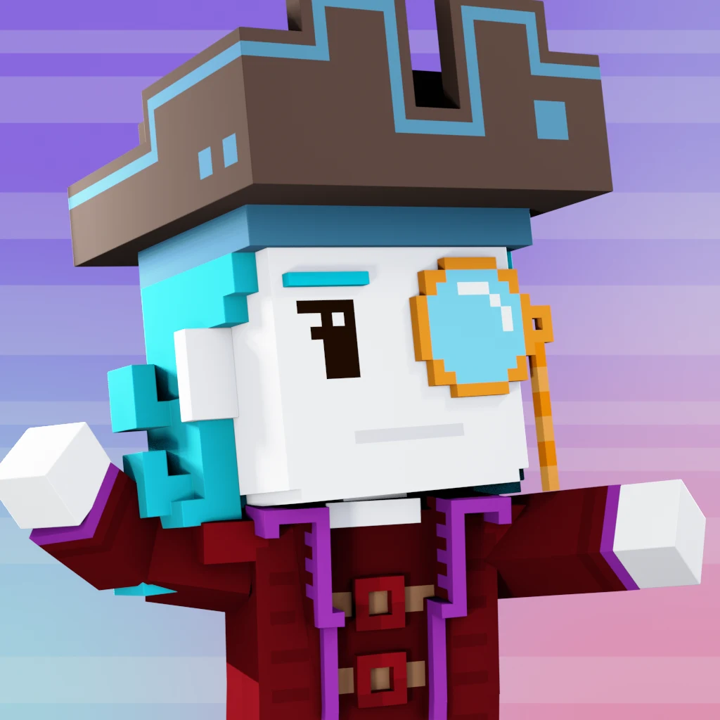 Pirate #8919 voxel render
