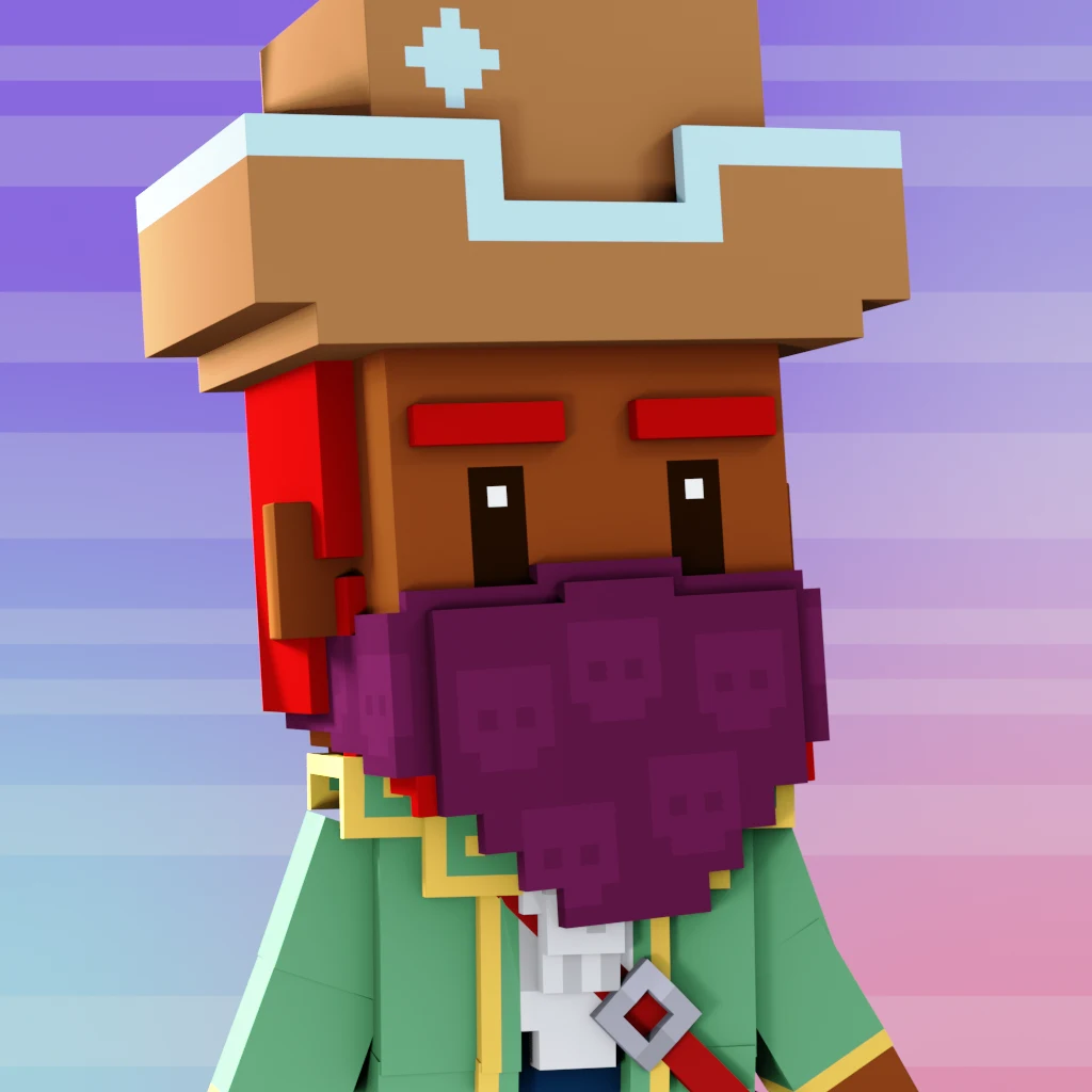 Pirate #8922 voxel render