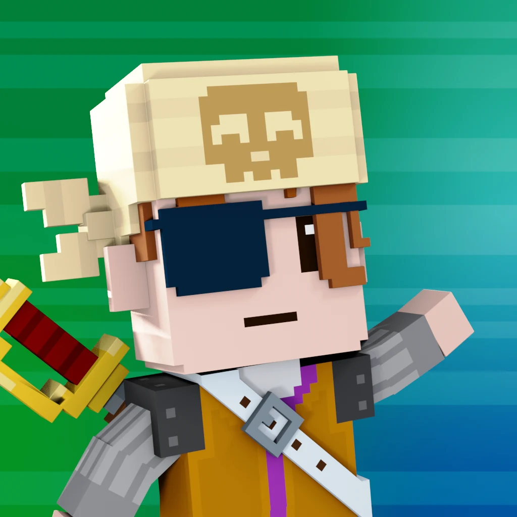 Pirate #8923 voxel render