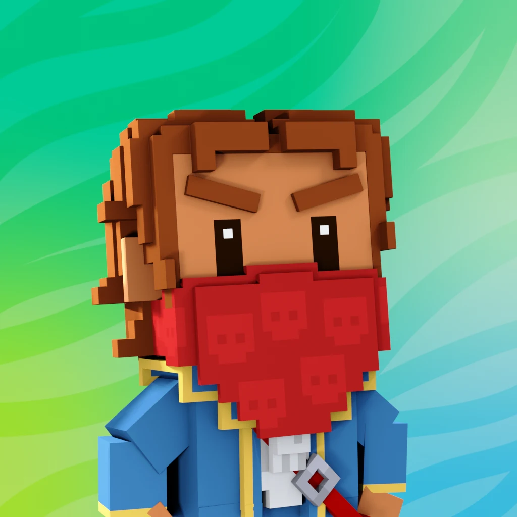 Pirate #8925 voxel render