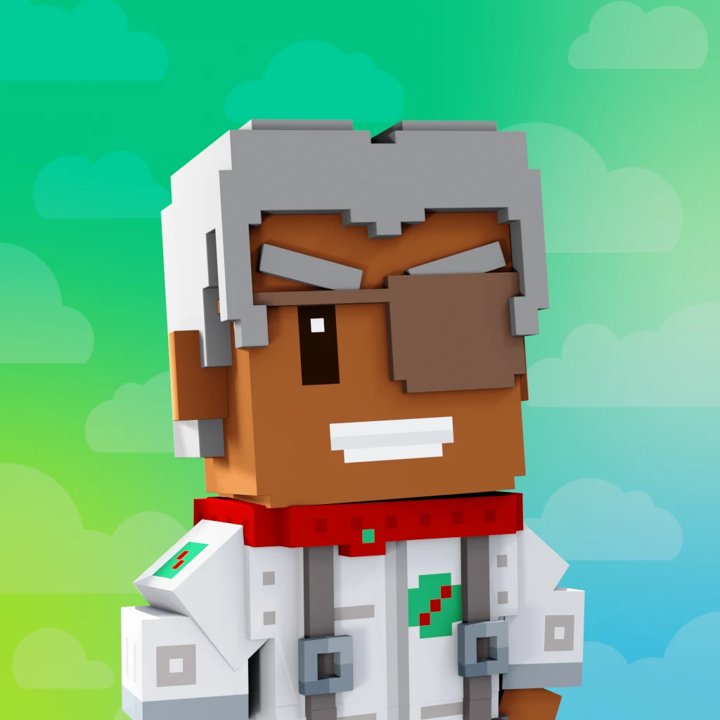 Pirate #8927 voxel render
