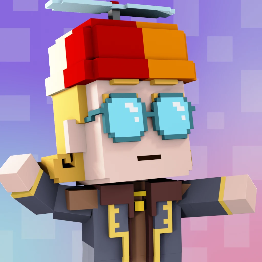 Pirate #8929 voxel render