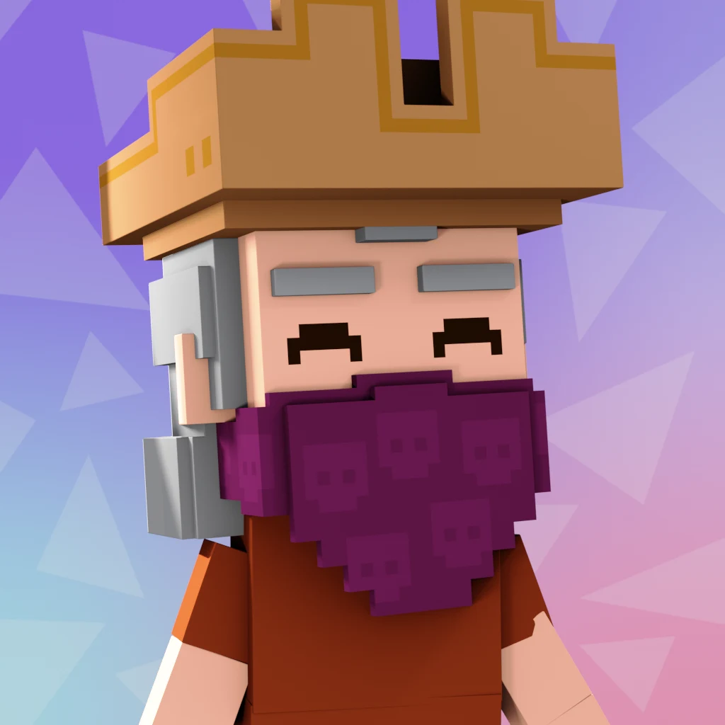 Pirate #893 voxel render