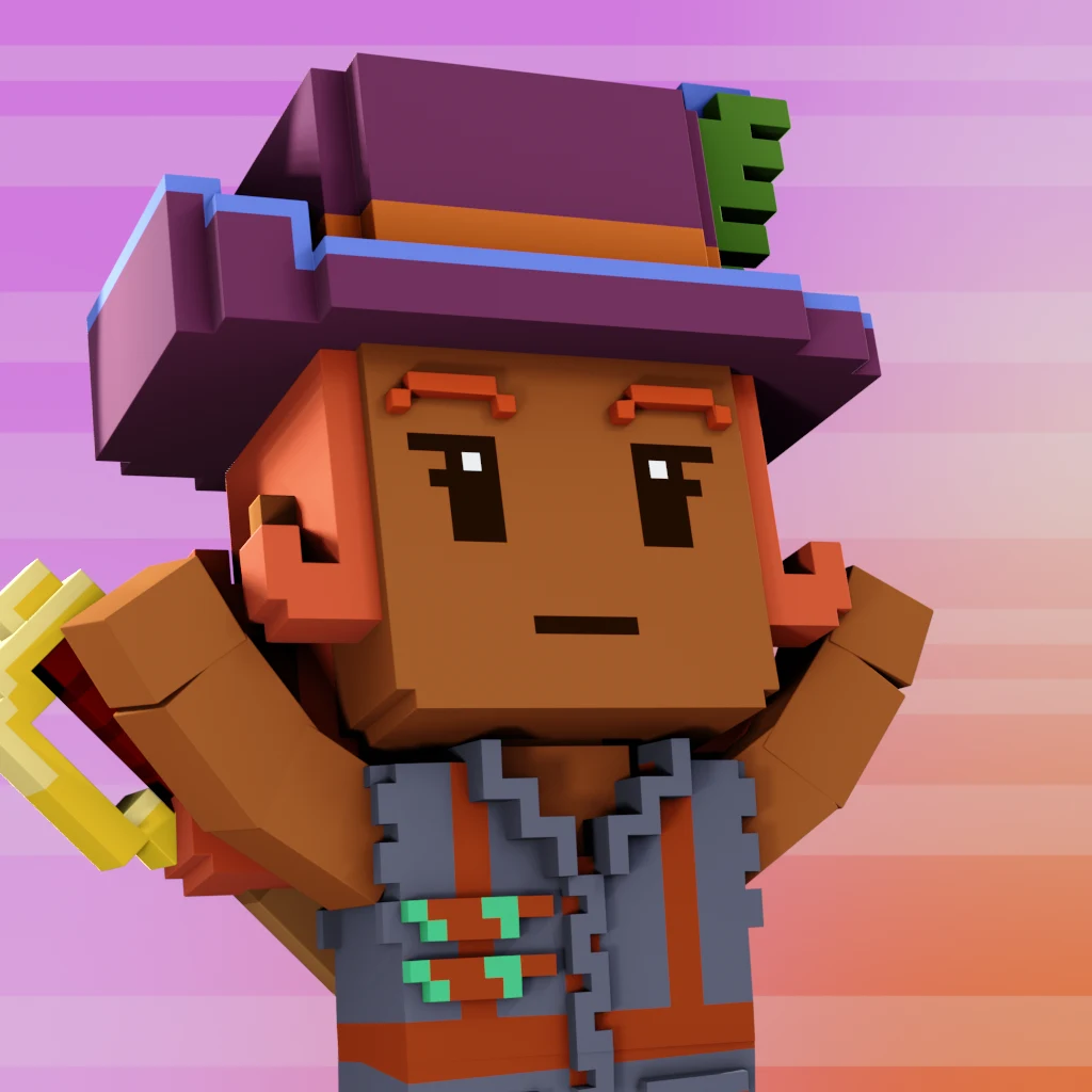 Pirate #8932 voxel render