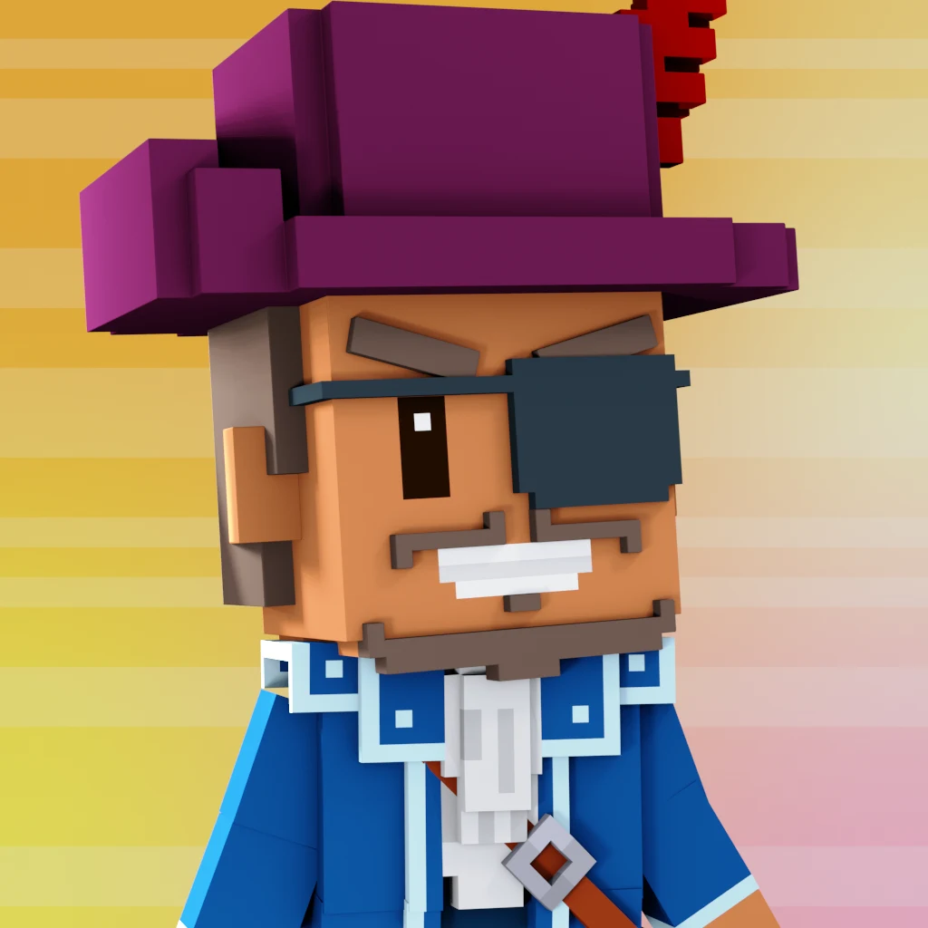 Pirate #8937 voxel render