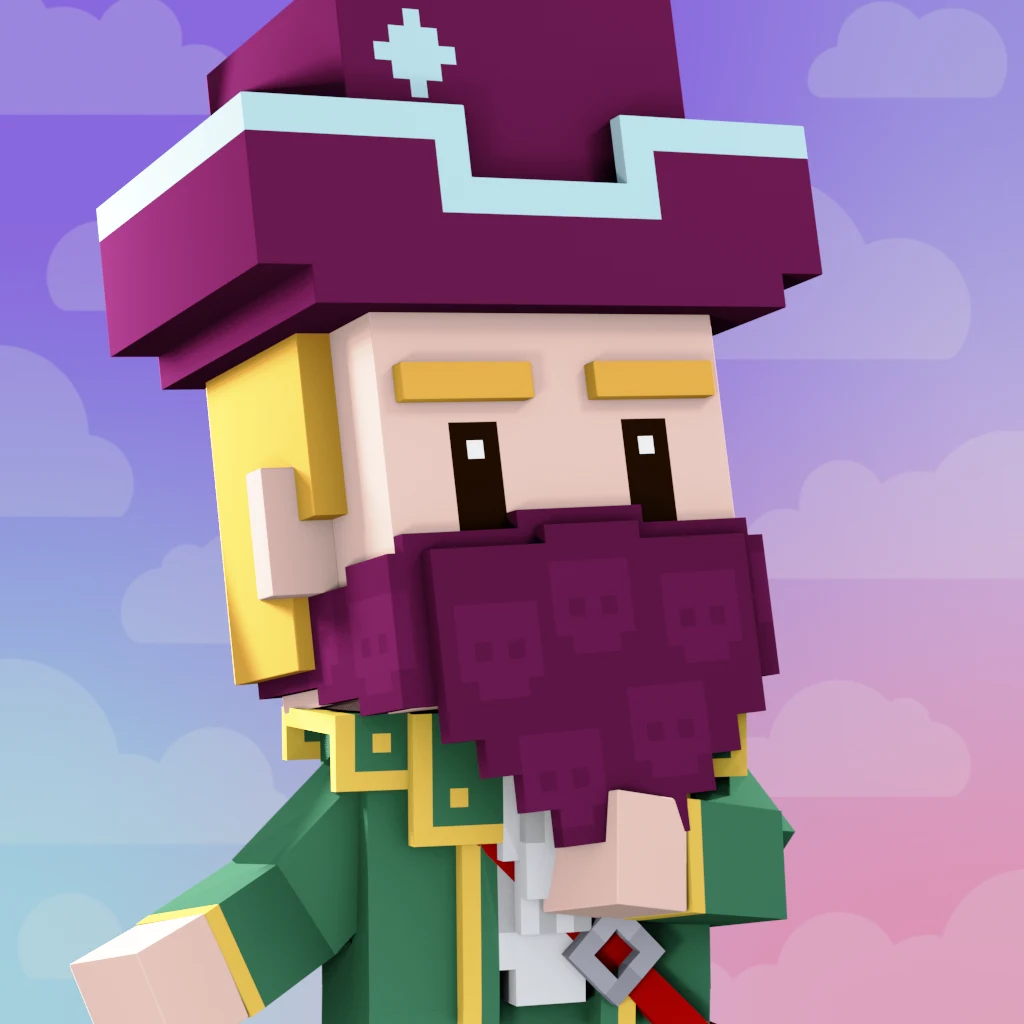 Pirate #8938 voxel render