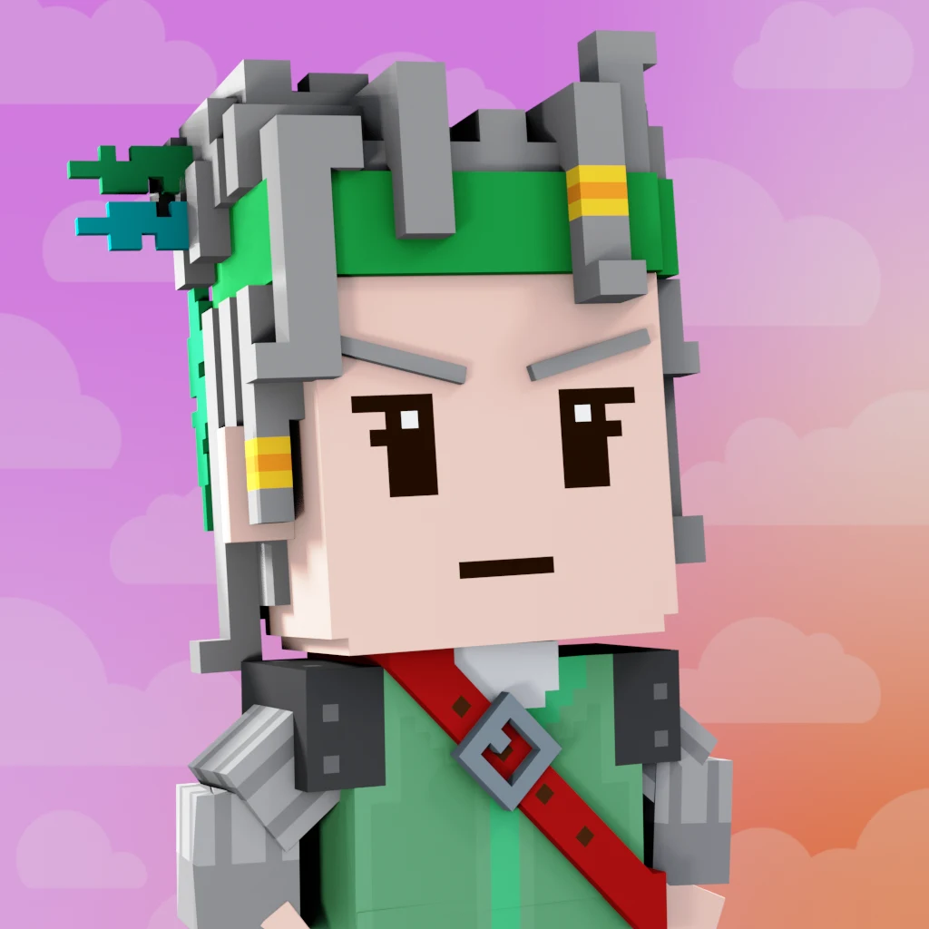 Pirate #894 voxel render