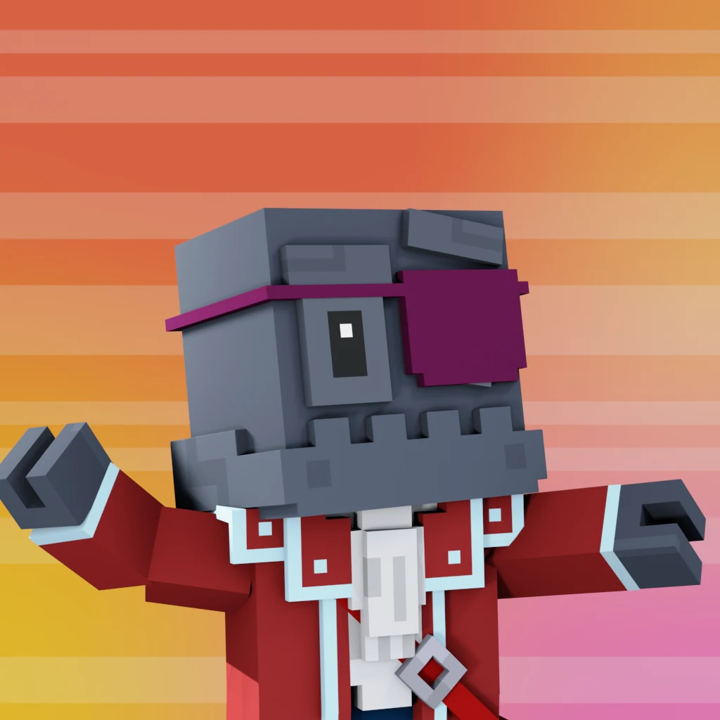 Pirate #8941 voxel render