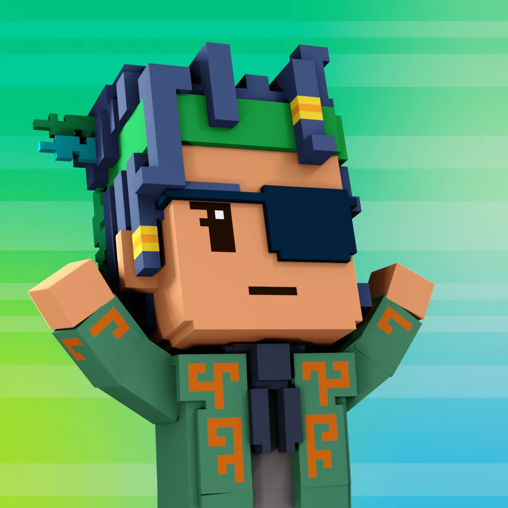 Pirate #8942 voxel render