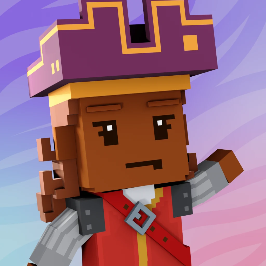 Pirate #8943 voxel render