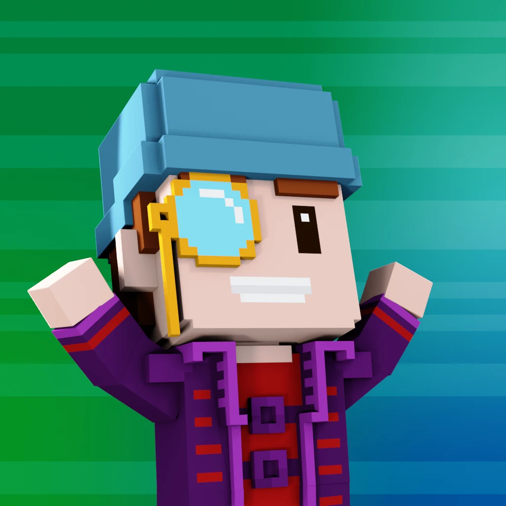 Pirate #8945 voxel render