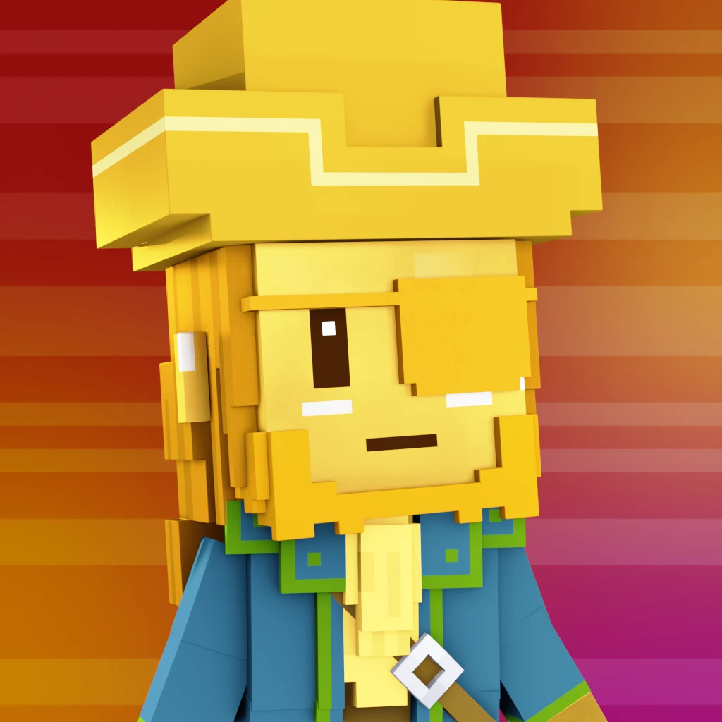 Pirate #8947 voxel render