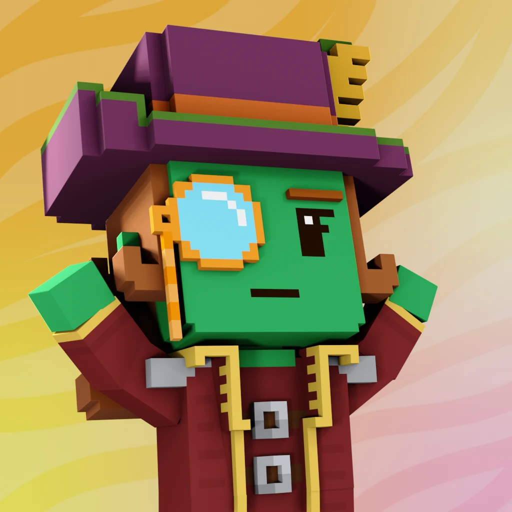 Pirate #8952 voxel render