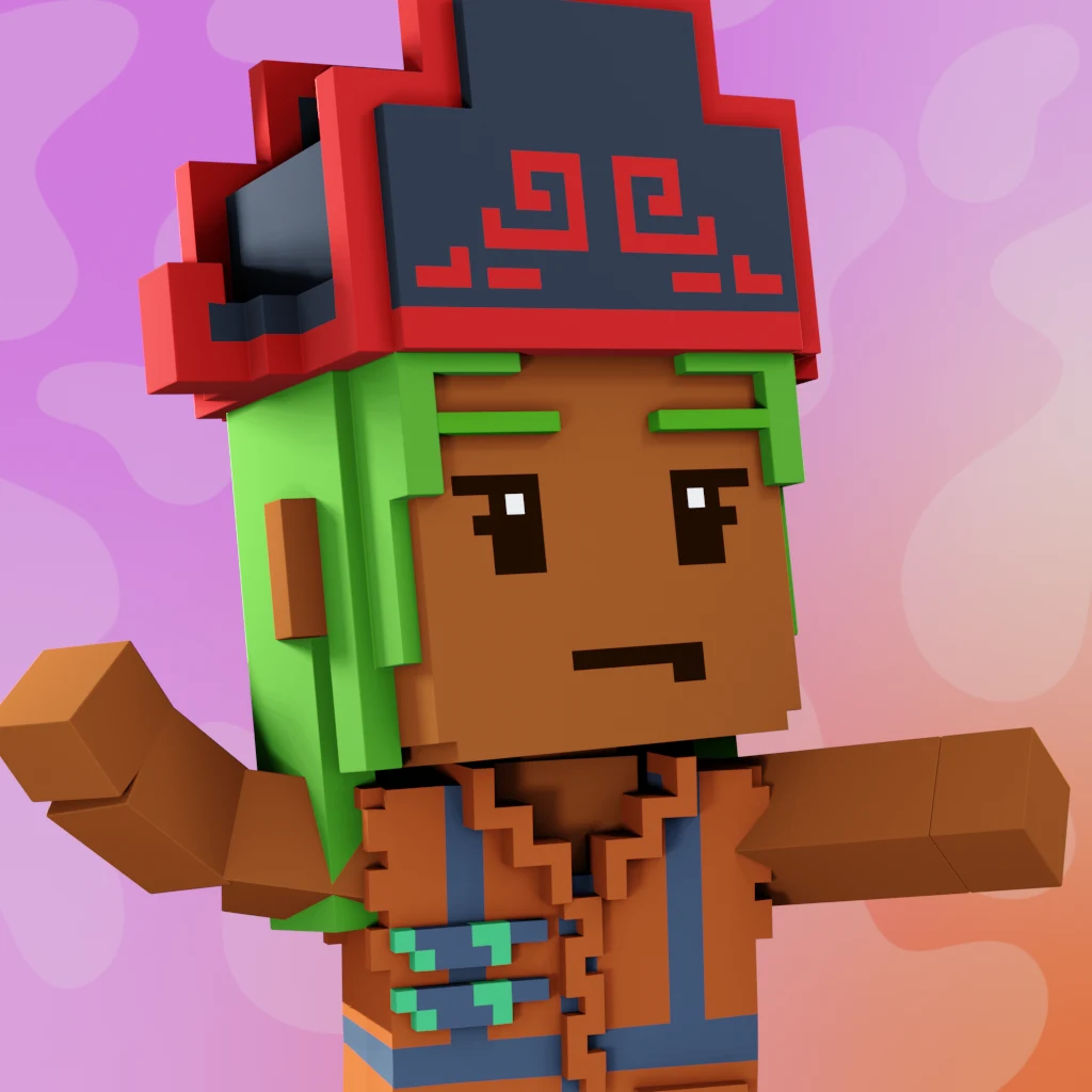 Pirate #8954 voxel render