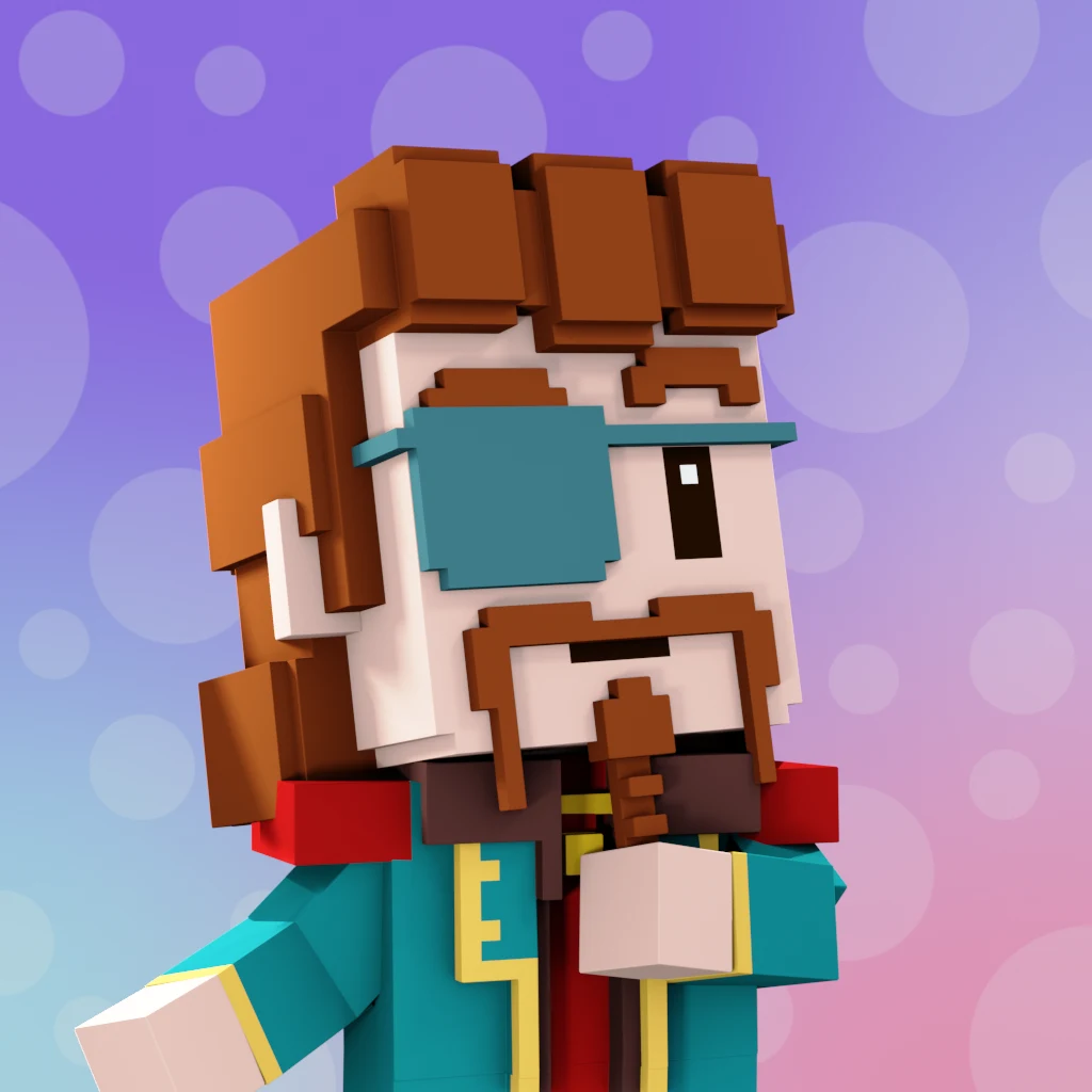 Pirate #8956 voxel render