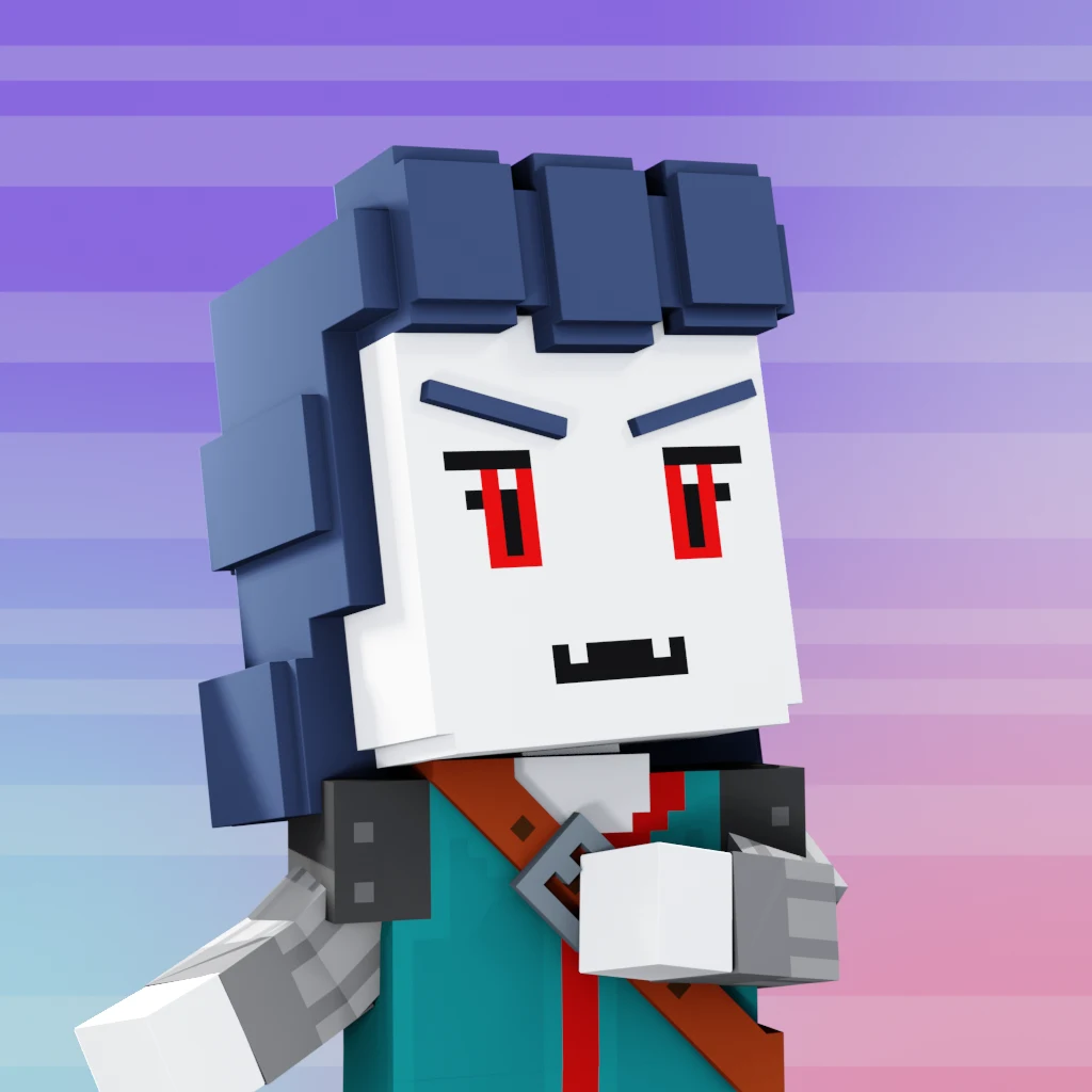 Pirate #8971 voxel render