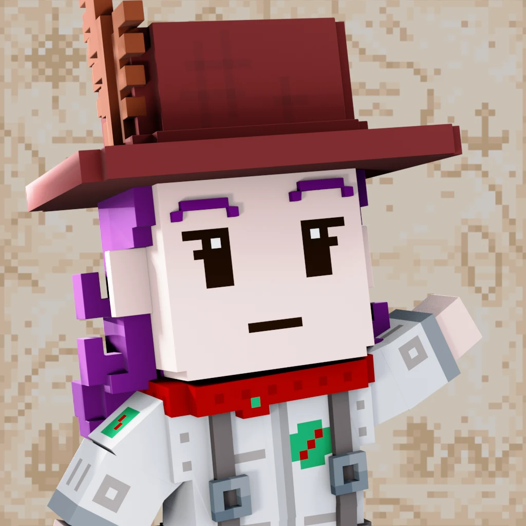 Pirate #8972 voxel render
