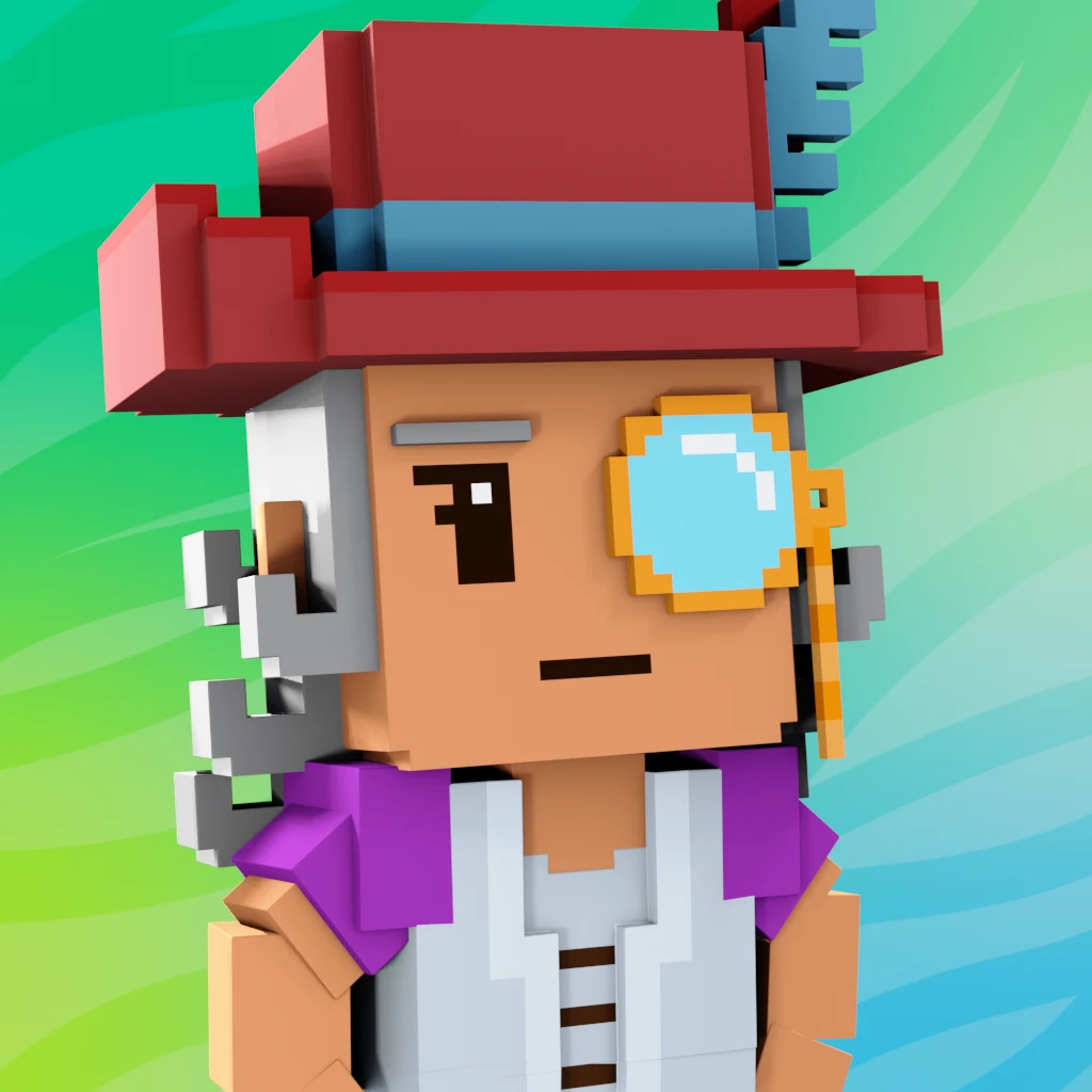 Pirate #8974 voxel render