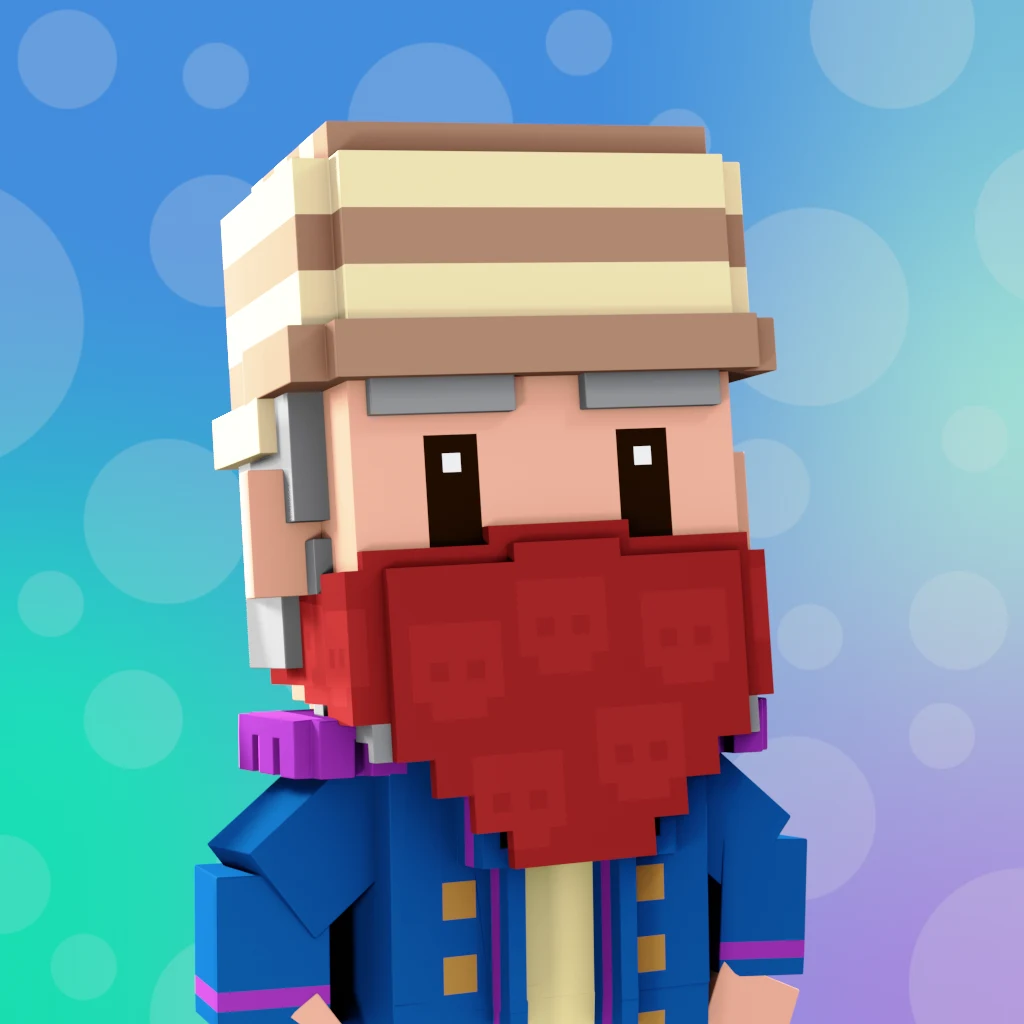 Pirate #8986 voxel render