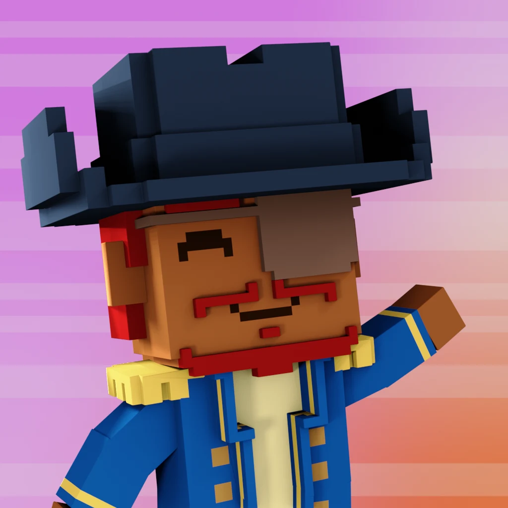 Pirate #8987 voxel render