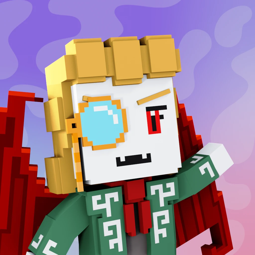 Pirate #8989 voxel render