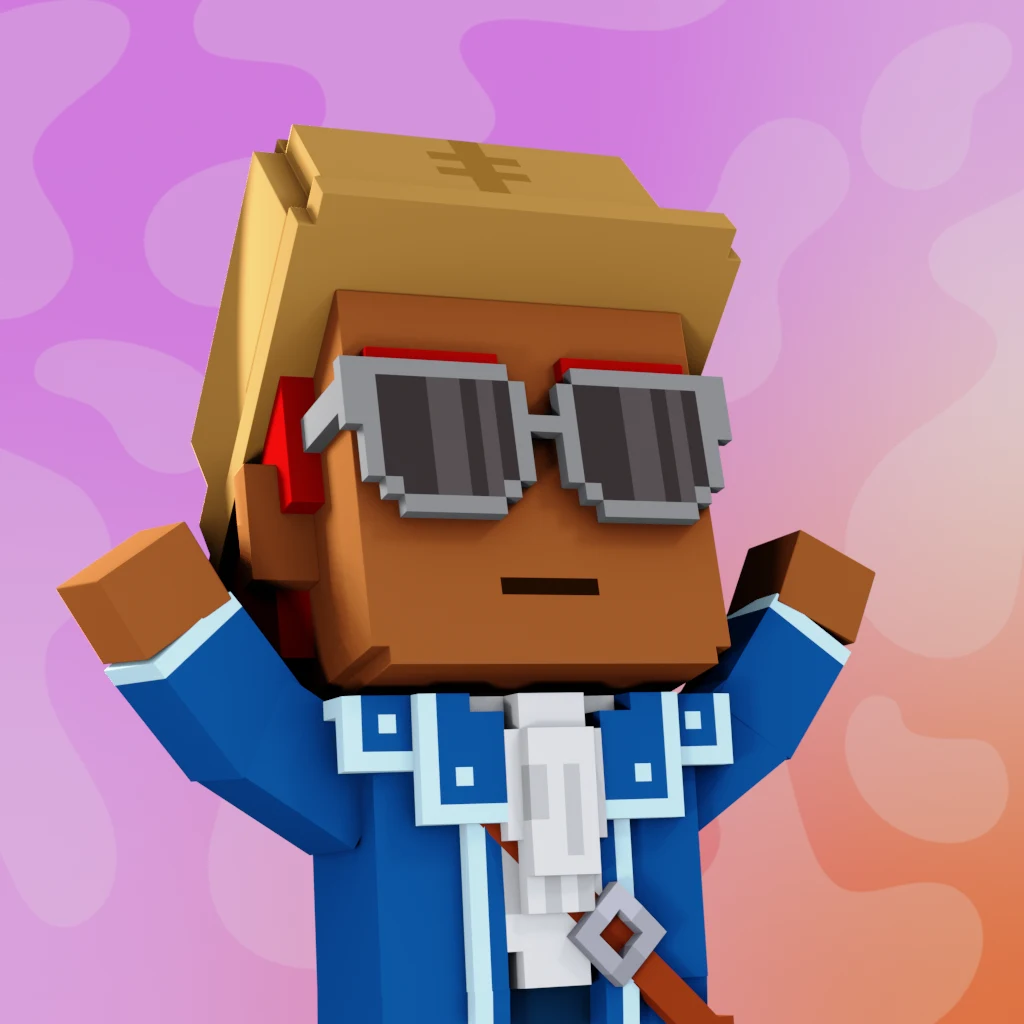 Pirate #8991 voxel render