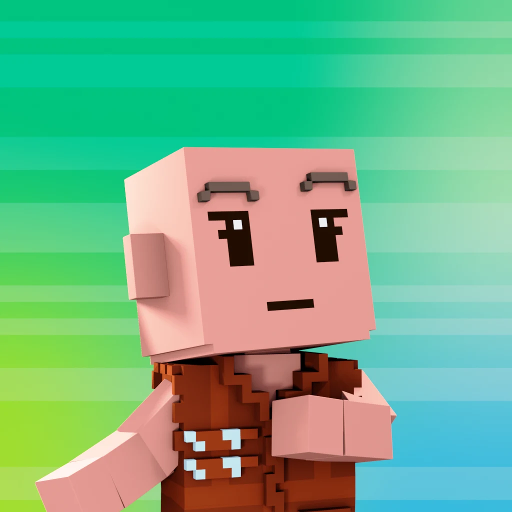 Pirate #8992 voxel render