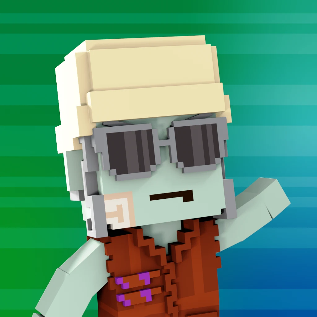 Pirate #8993 voxel render