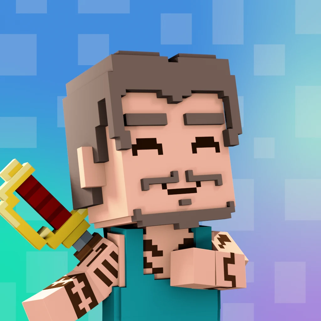 Pirate #8996 voxel render