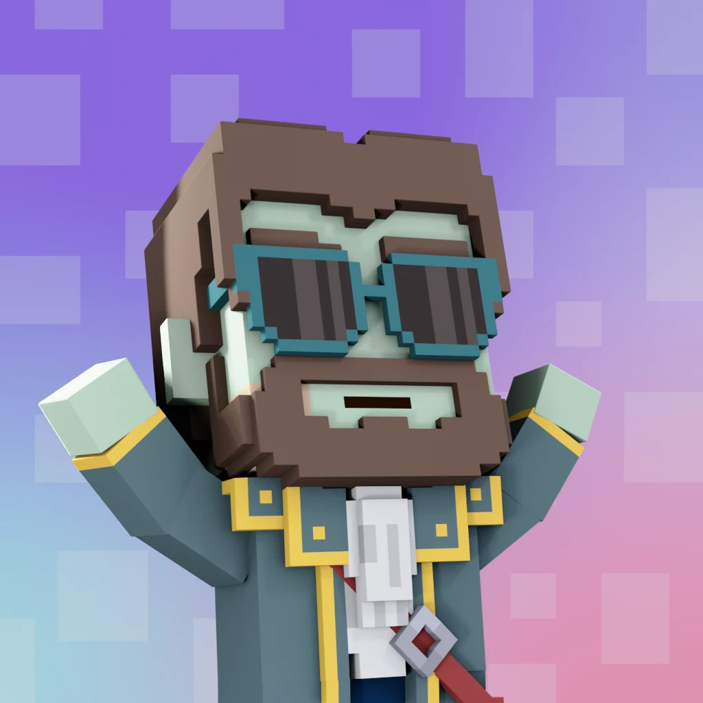 Pirate #90 voxel render