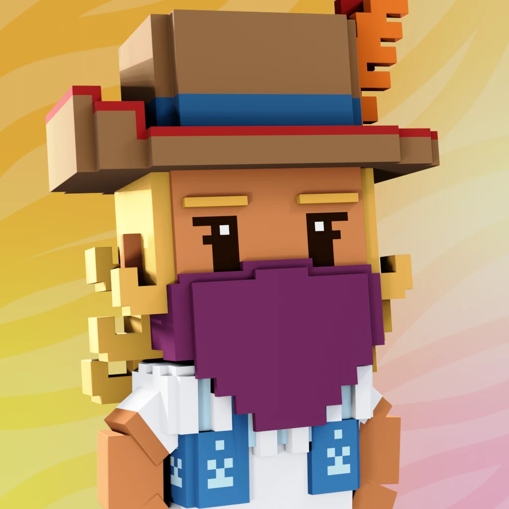 Pirate #9002 voxel render