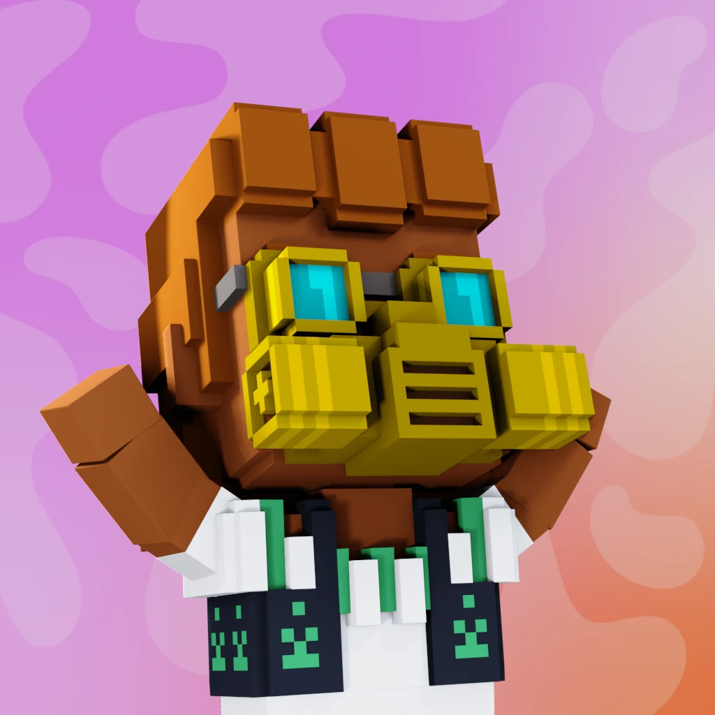 Pirate #9003 voxel render